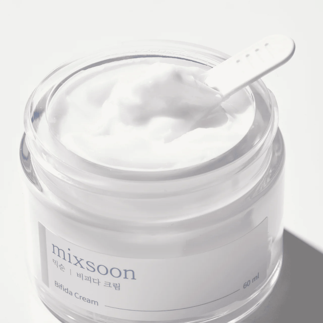 Crema facial Mixsoon con bifida fermentada para piel saludable.