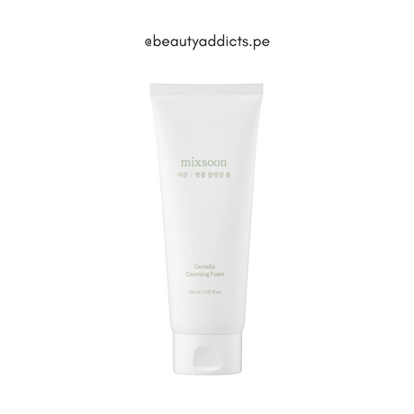 Mixsoon Centella Foam Cleanser, espuma ligera que elimina impurezas sin resecar la piel.