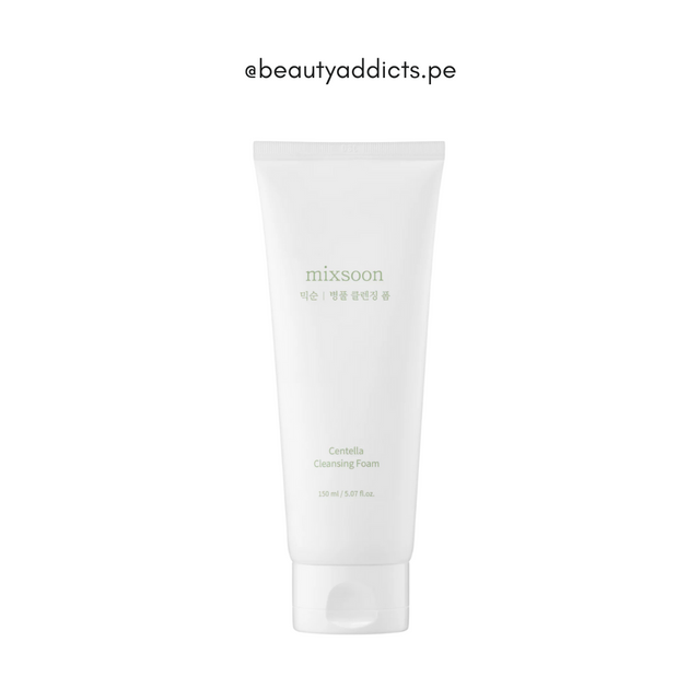 Mixsoon Centella Foam Cleanser, espuma ligera que elimina impurezas sin resecar la piel.