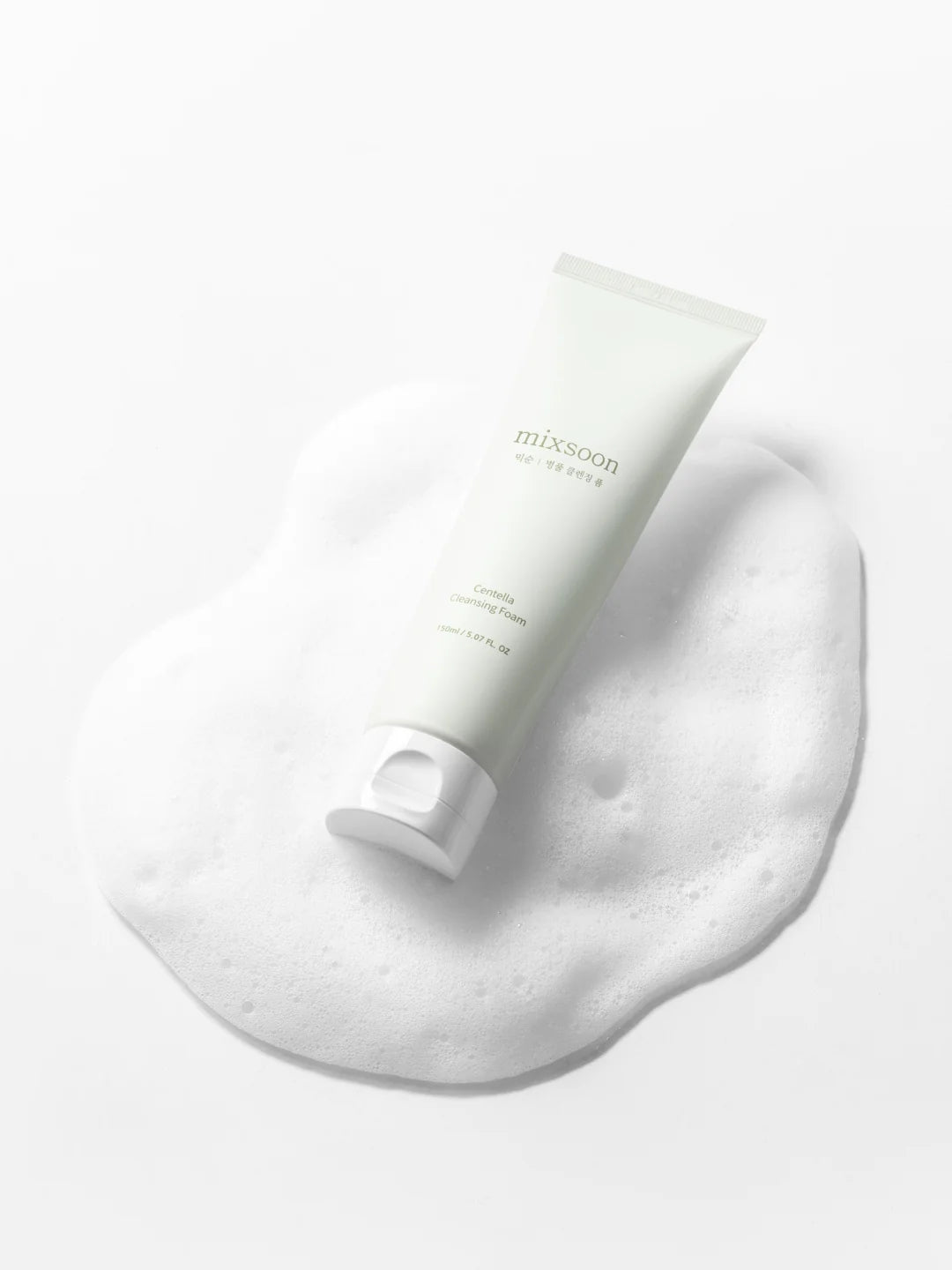 Mixsoon Centella Cleansing Foam, limpiador facial coreano ideal para piel sensible o con rojeces.