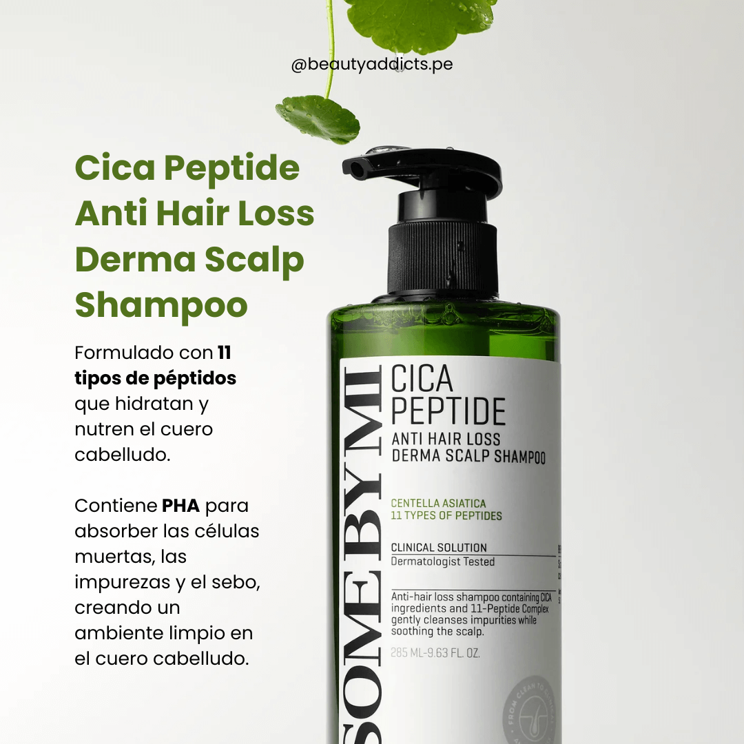 Some By Mi Derma Scalp Shampoo fortalece el cuero cabelludo con péptidos.