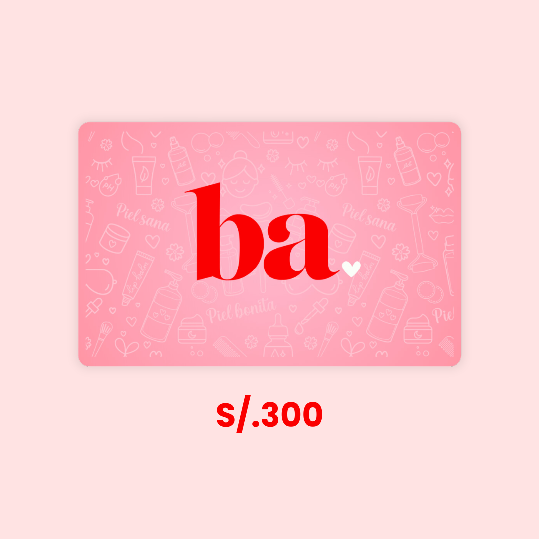 Tarjeta de regalo online de Beauty Addicts para compras de productos de belleza y cuidado personal.