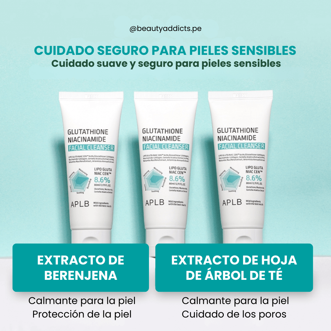 Facial Cleanser APLB para piel brillante y fresca.
