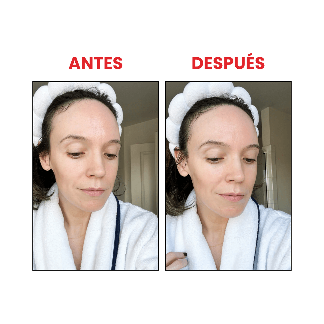 Hyaluronic Acid 2% B5 The Ordinary que favorece un acabado luminoso y saludable.