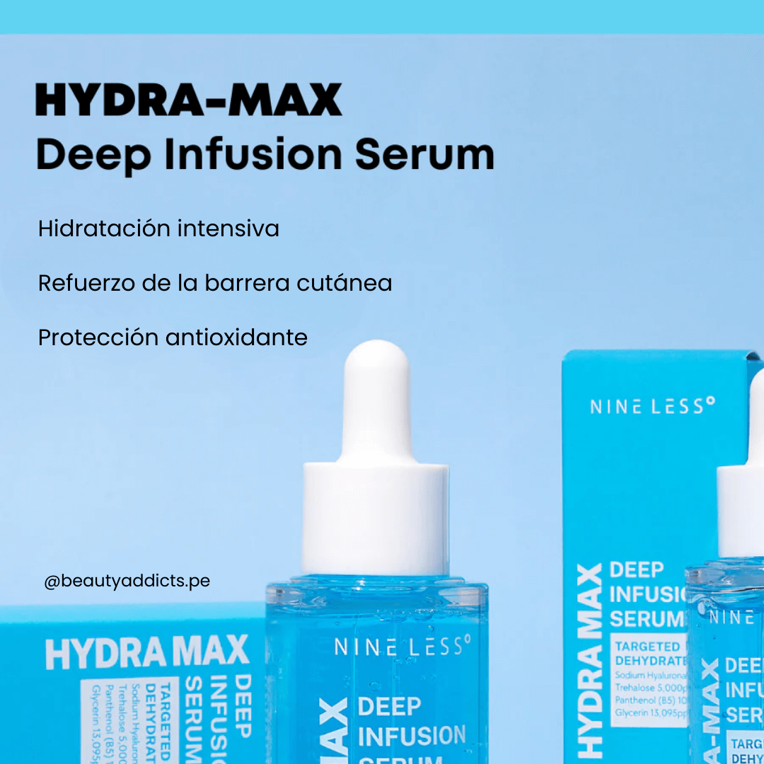 Deep Infusion Serum Nineless para piel seca y deshidratada.