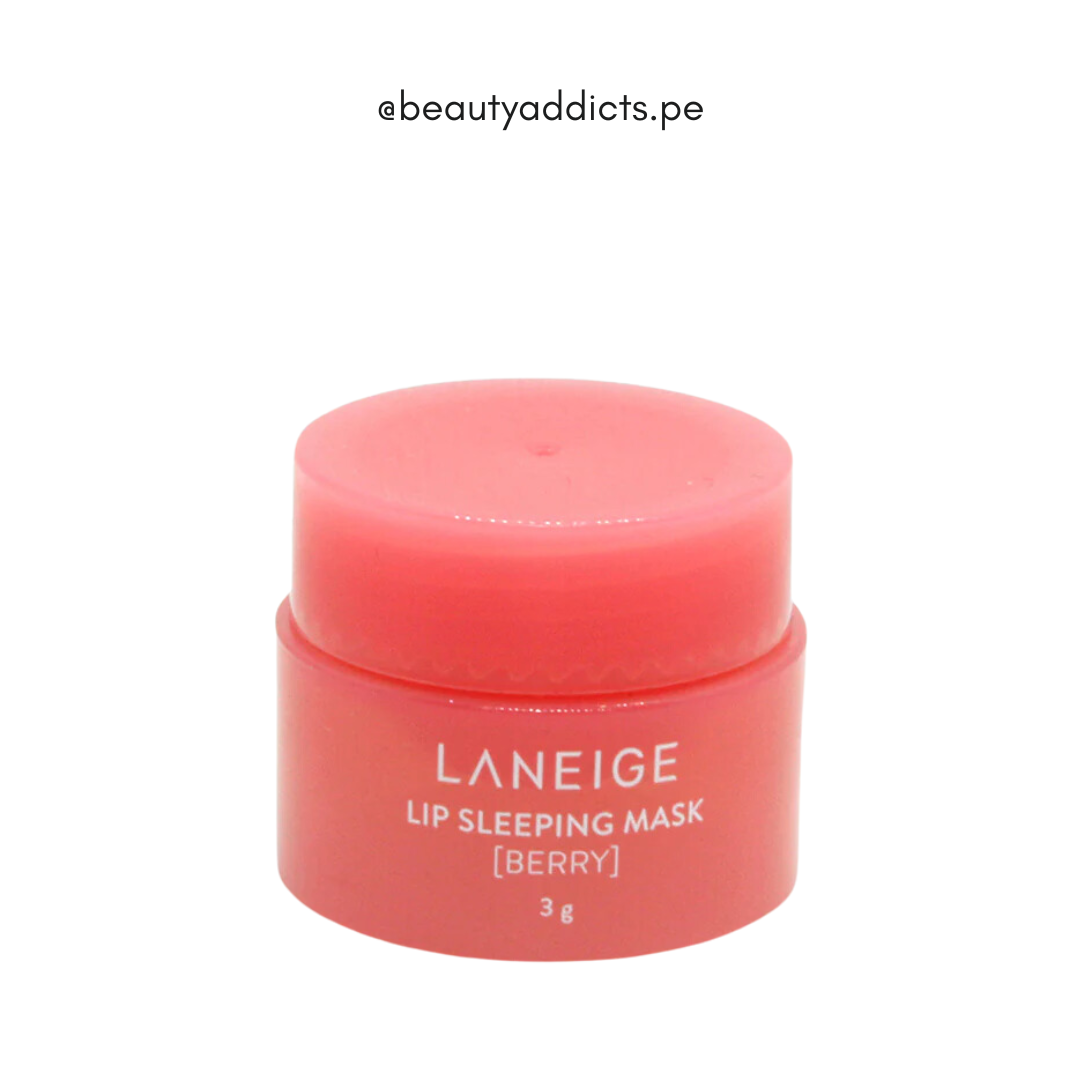 Lip Sleeping Mask Berry de Laneige, cuidado coreano para labios suaves.