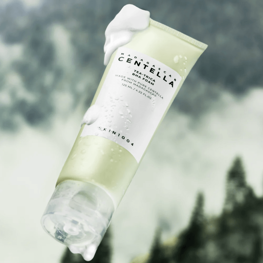 Madagascar Centella Tea-Trica BHA Foam Skin1004 ayuda a equilibrar piel grasa y mixta.