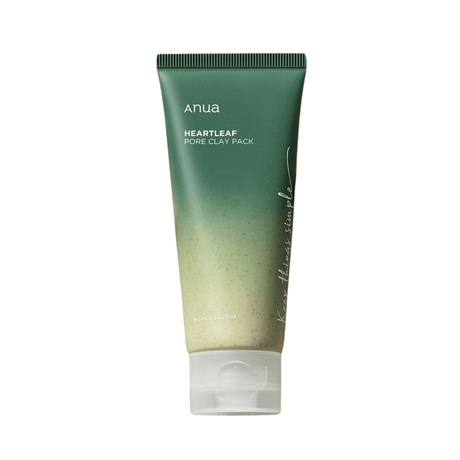 Mascarilla de arcilla Heartleaf Pore Clay Pack de Anua, diseñada para limpiar profundamente los poros y absorber el exceso de grasa.
