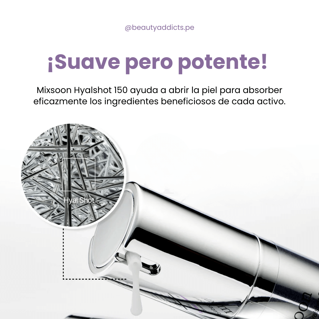 Peptide Cica Hyalshot de Mixsoon con ácido hialurónico y péptidos.