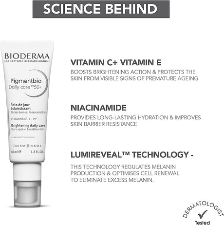 Crema hidratante Pigmentbio daily care SPF 50+
