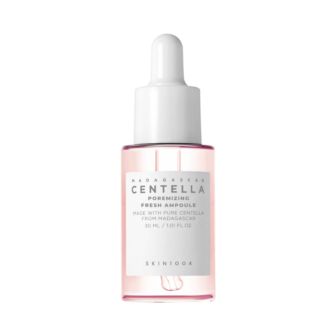 Madagascar Centella Poremizing Fresh Ampoule de SKIN1004, ampolla con extracto de centella asiática para calmar la piel.