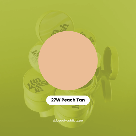 Satin Wear Healthy-Green Cushion con efecto segunda piel y acabado suave.