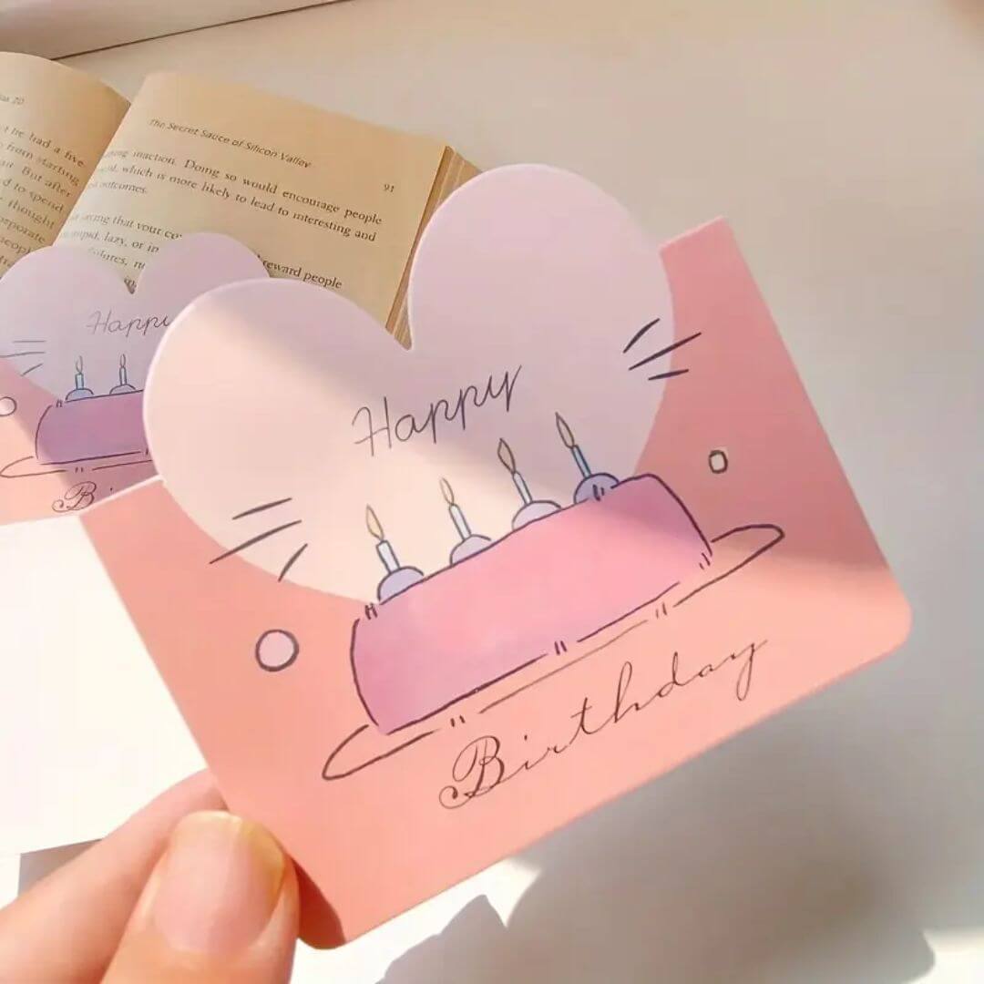 Tarjeta temática de cumpleaños ¡Happy Birthday!, ideal para expresar buenos deseos.