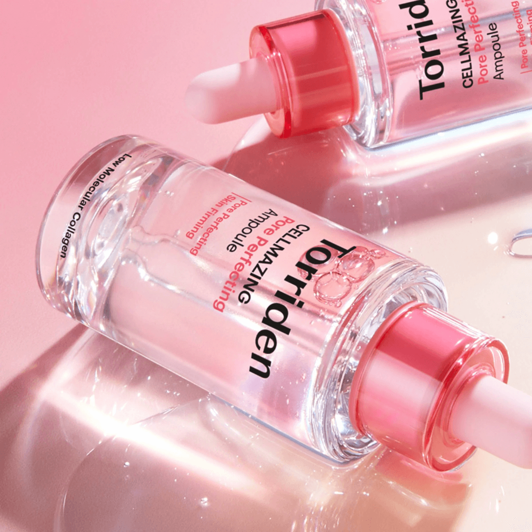 Torriden Cellmazing Ampoule con niacinamida para textura uniforme.