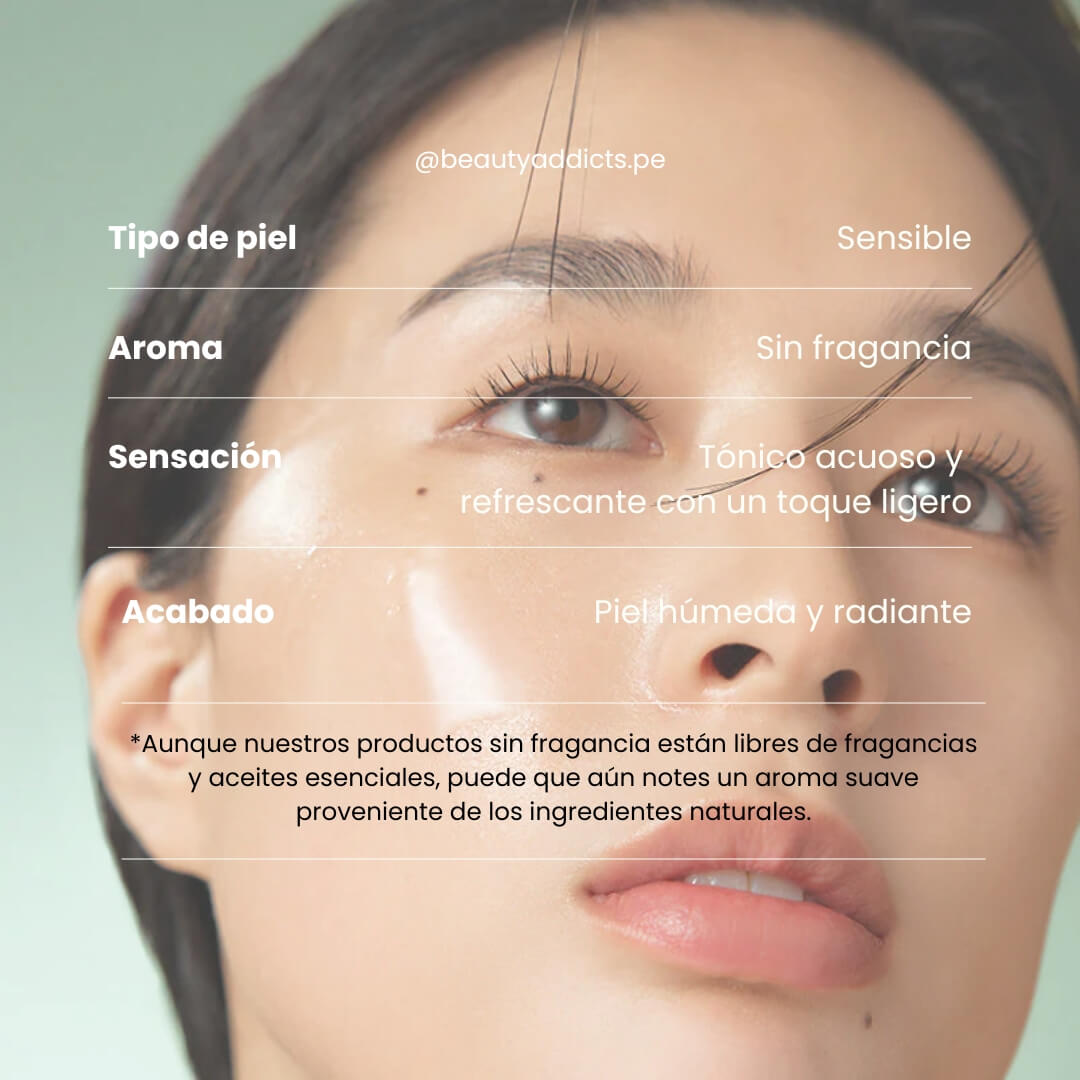 Tónico Wonder Releaf Centella Unscented de Purito, fórmula sin fragancia que ayuda a reducir la irritación y el enrojecimiento.