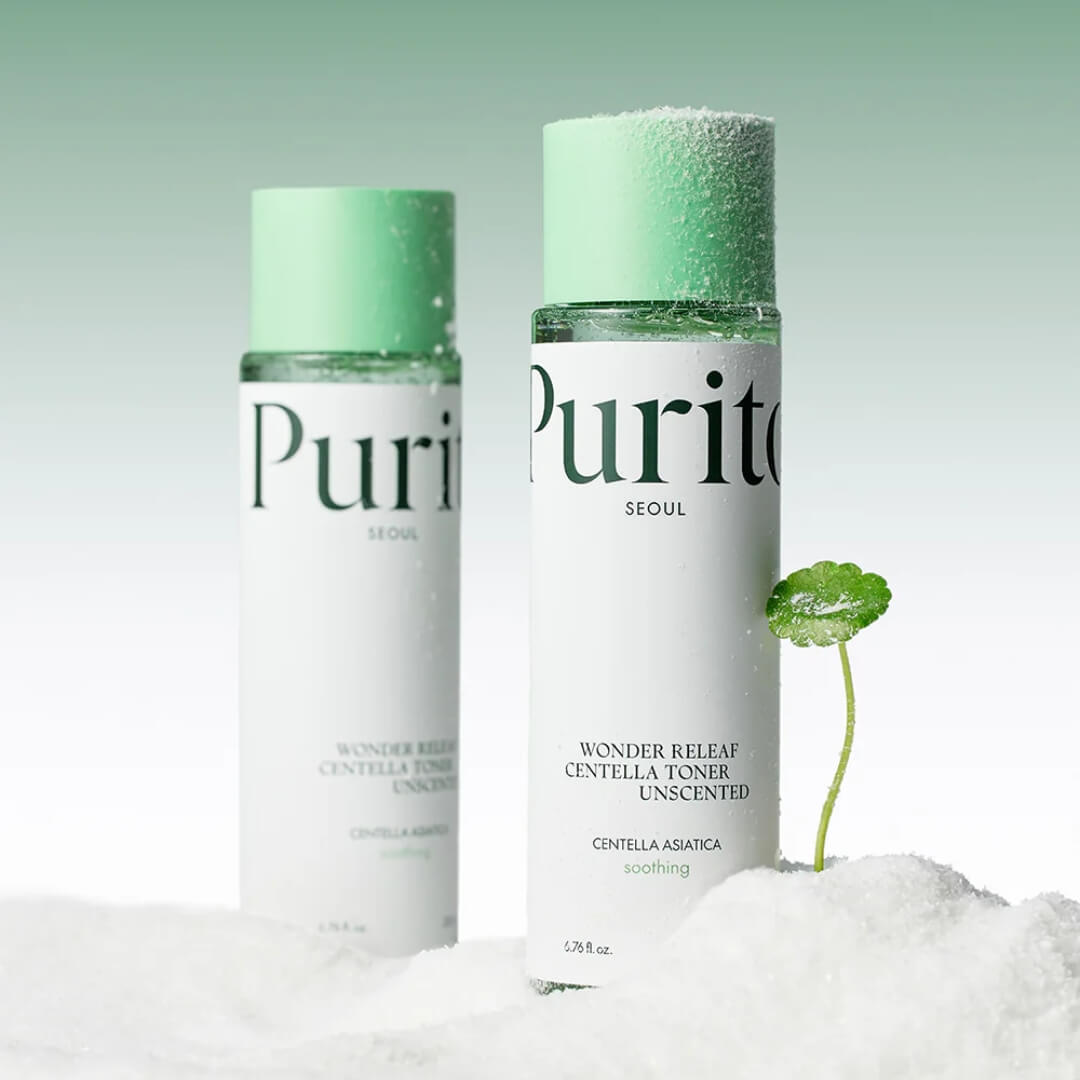 Purito Wonder Releaf Centella Toner Unscented, tónico con extracto de centella asiática para calmar e hidratar la piel.
