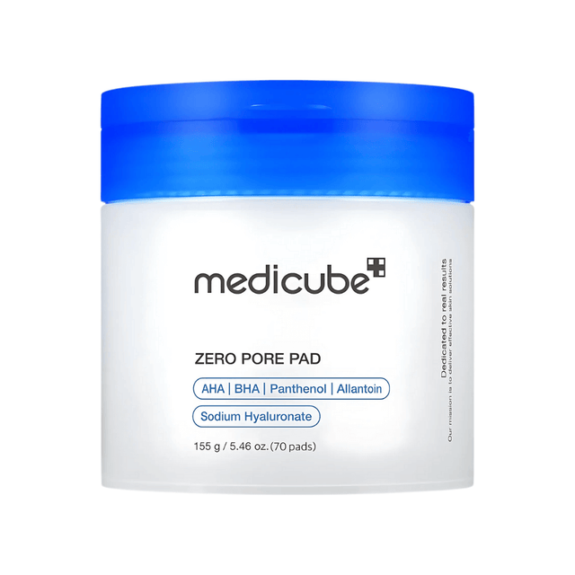 Pads exfoliantes Medicube Zero Pore 2.0 para piel grasa y con poros.