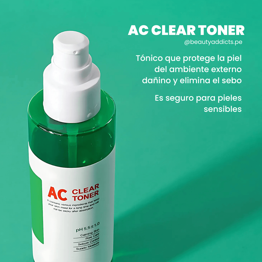 Tónico AC Clear que protege la piel del ambiente externo y elimina el sebo de Eyenlip.