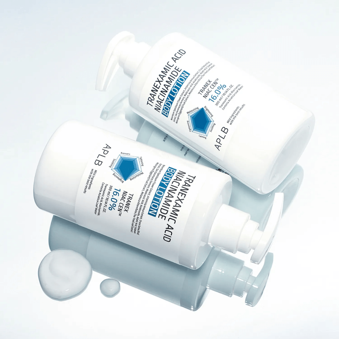 Body lotion despigmentante formulada para unificar el tono y suavizar zonas oscuras del cuerpo.