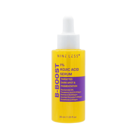 B-Boost 1% Kojic Acid Serum de Nineless que aclara manchas y mejora visiblemente el tono.