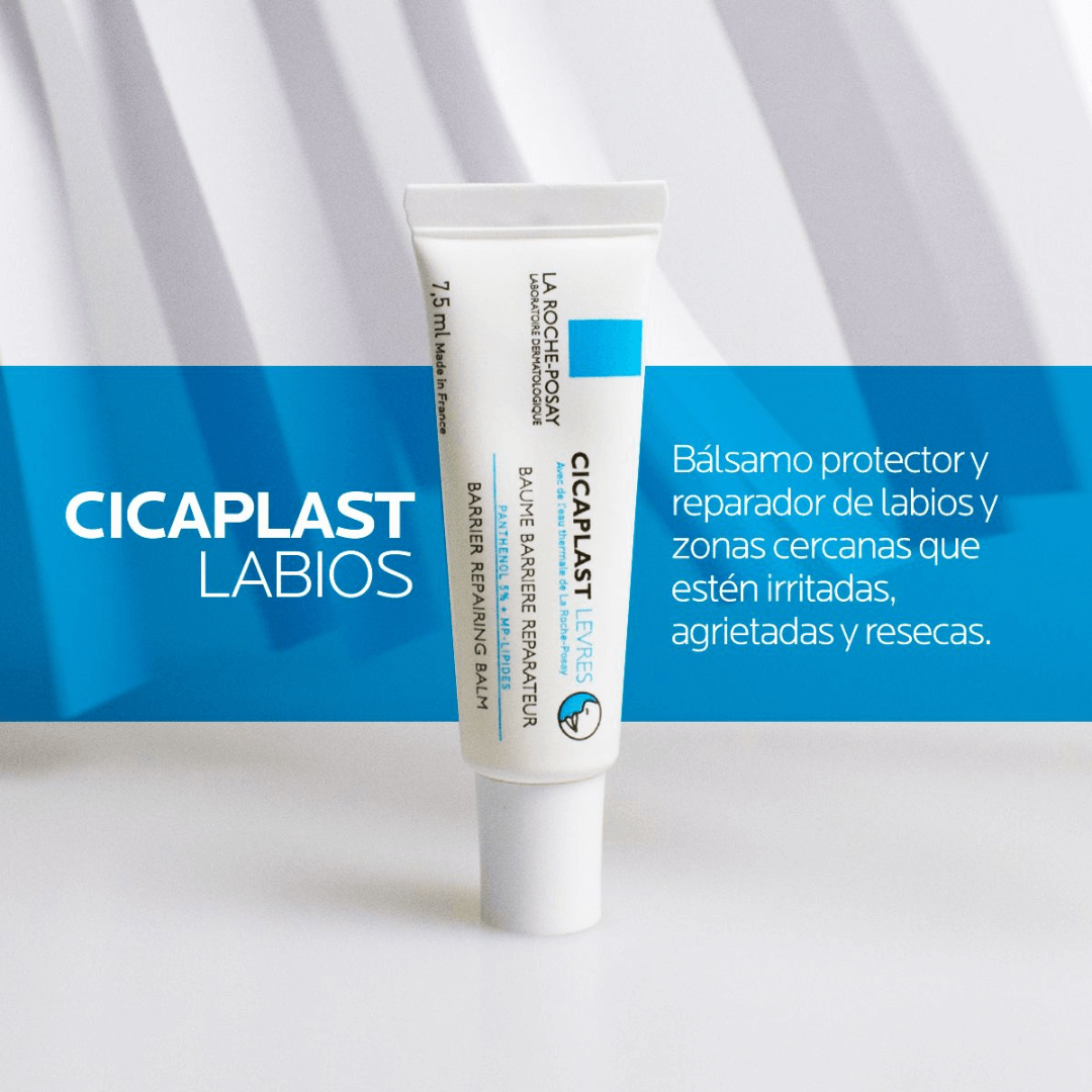 Cicaplast Levres, bálsamo labial reparador que hidrata y calma los labios sensibles.