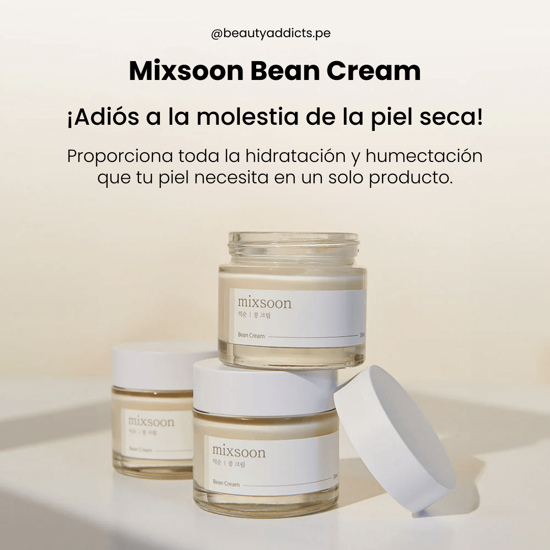 Bean Cream Mixsoon proporcina hidratación profunda sin sensación grasa.