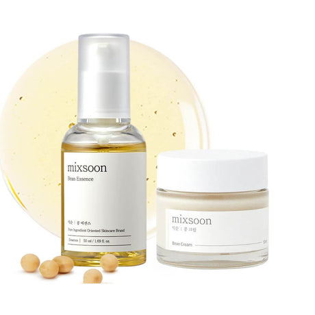 Bean Duo de Mixsoon con Essence y Cream, set ideal para hidratar, nutrir y regenerar la piel.