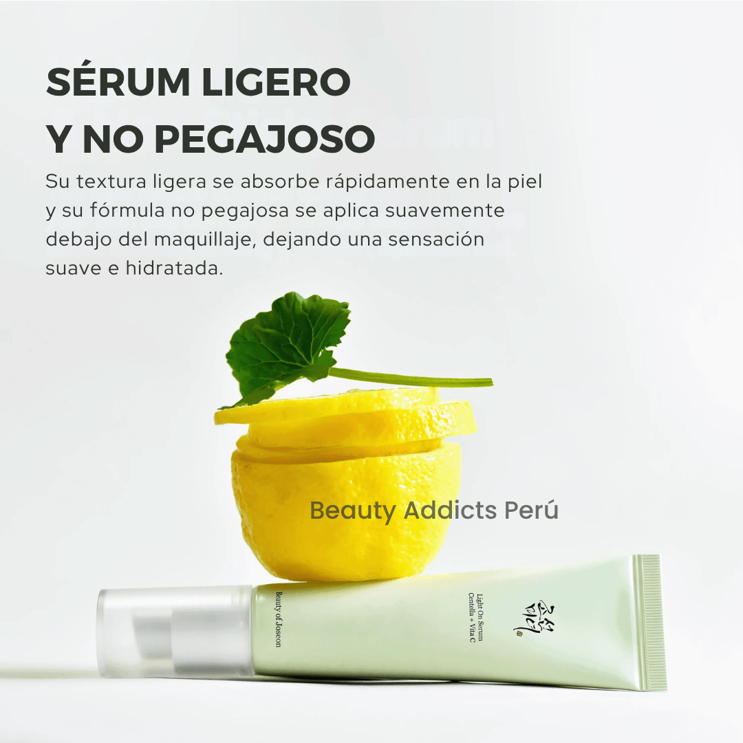 Fórmula con vitamina C y centella que mejora luminosidad mientras calma rojeces.