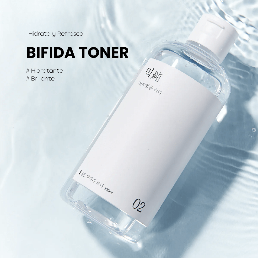 Bifida Toner de Mixsoon calma e hidrata en profundidad.
