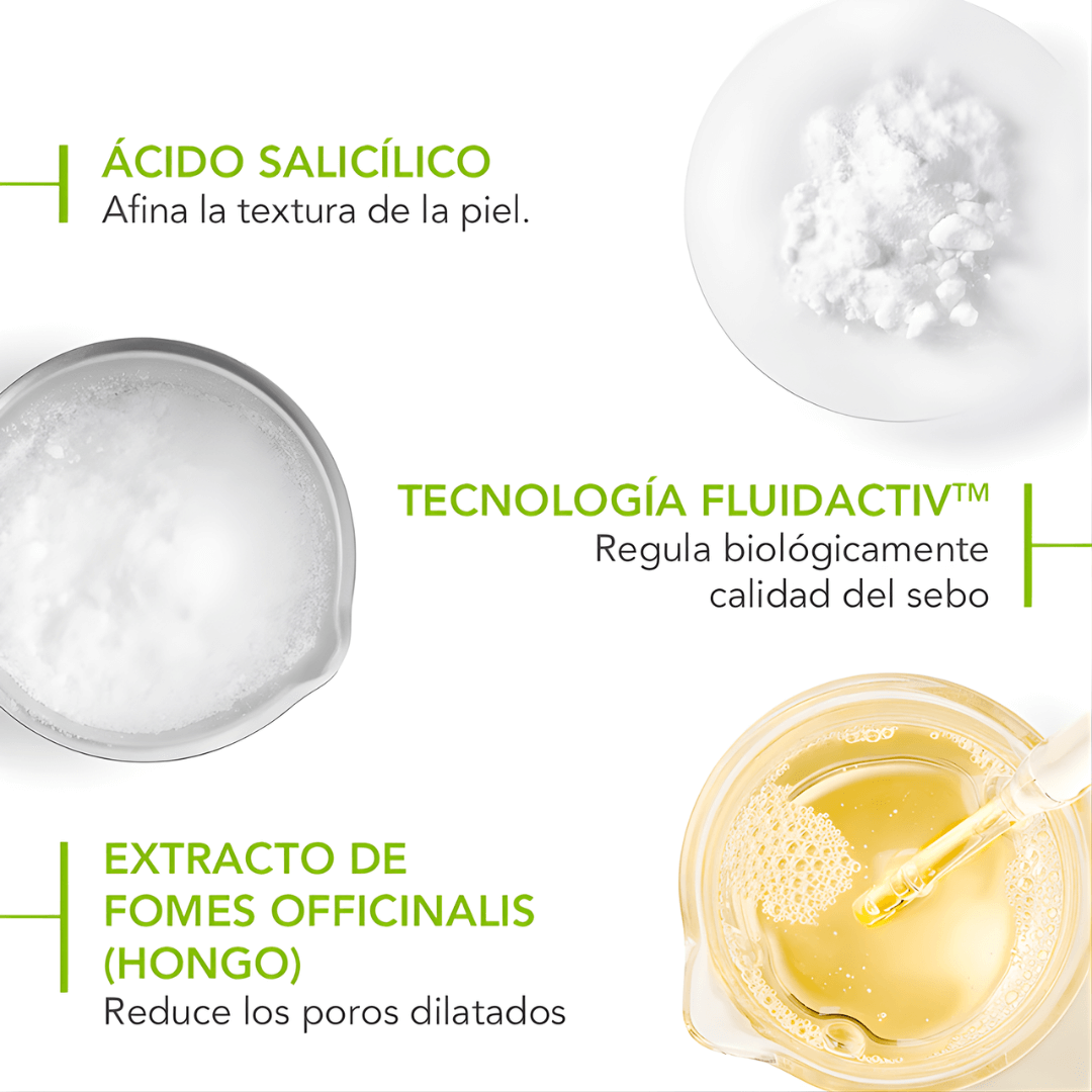 Sébium Pore Refiner Bioderma suaviza la piel y reduce imperfecciones.