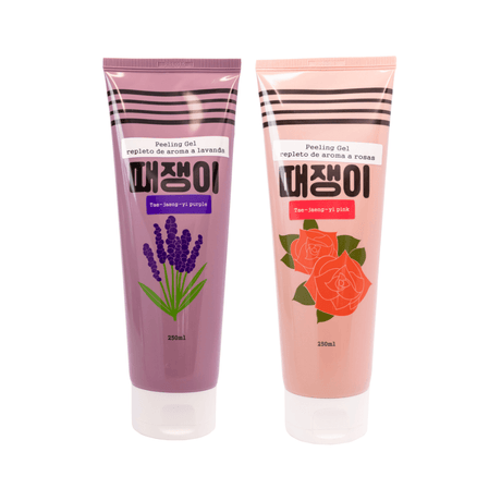 Tae Jaeng Yi Body And Face Peeling Gel exfolia suavemente la piel sin gránulos abrasivos.