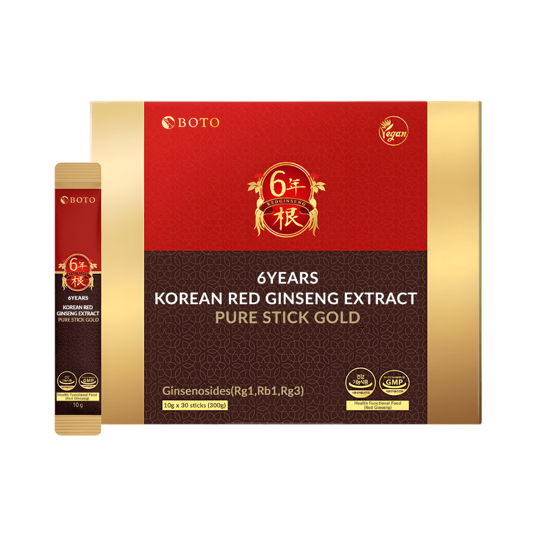 Extracto de ginseng rojo coreano Boto en formato stick.