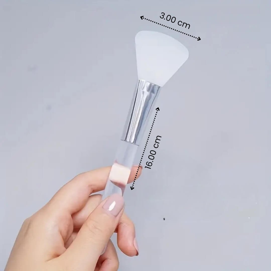 Herramienta esencial para skincare: brochas de silicona con diseño ergonómico.