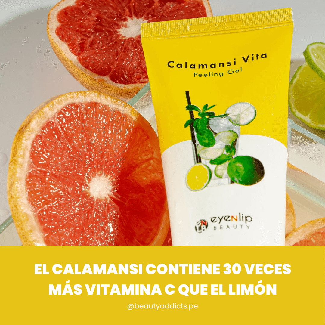 Calamansi Vita Peeling Gel ,exfoliante sin gránulos, ideal para piel sensible.