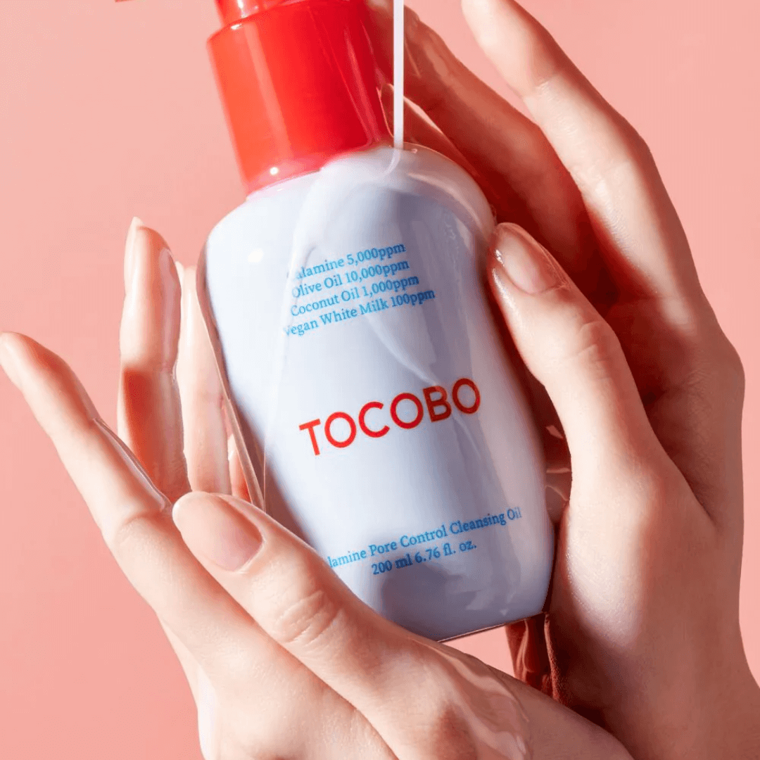 Tocobo Calamine Oil que remueve impurezas y maquillaje sin resecar la piel.