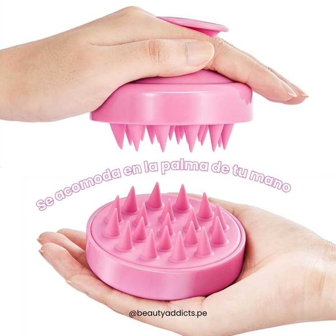 Accesorio capilar Hair Scalp Massager para promover un cuero cabelludo saludable y relajado.