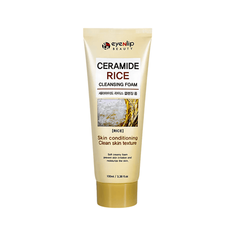 Eyenlip Ceramide Rice Foam brinda una limpieza suave y efectiva.