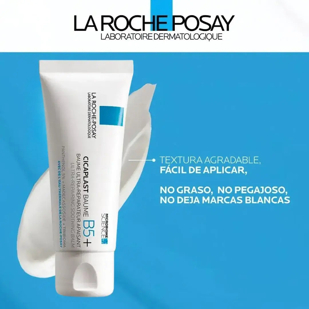 Bálsamo Cicaplast B5+ de La Roche-Posay restaura la barrera protectora.