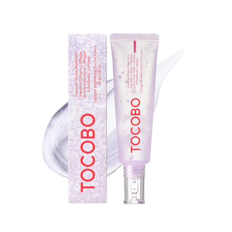 Tocobo Collagen Brigthening Eye Gel Cream, ilumina y mejora la elasticidad del contorno de ojos.
