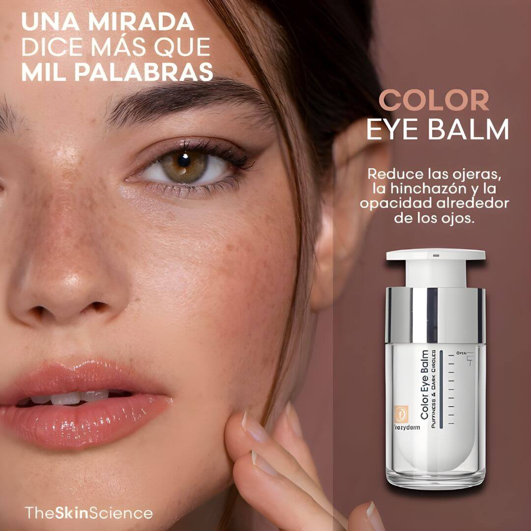 Color Eye Balm Frezyderm refresca la mirada y reduce signos de fatiga.