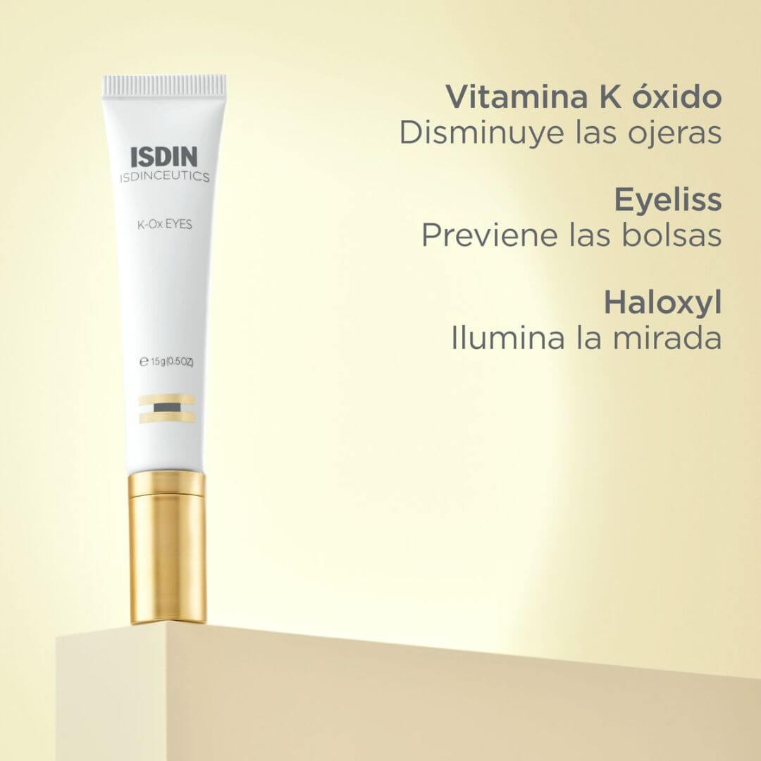 Contorno de ojos ISDIN K-Ox Eyes con vitamina K óxido iluminador.