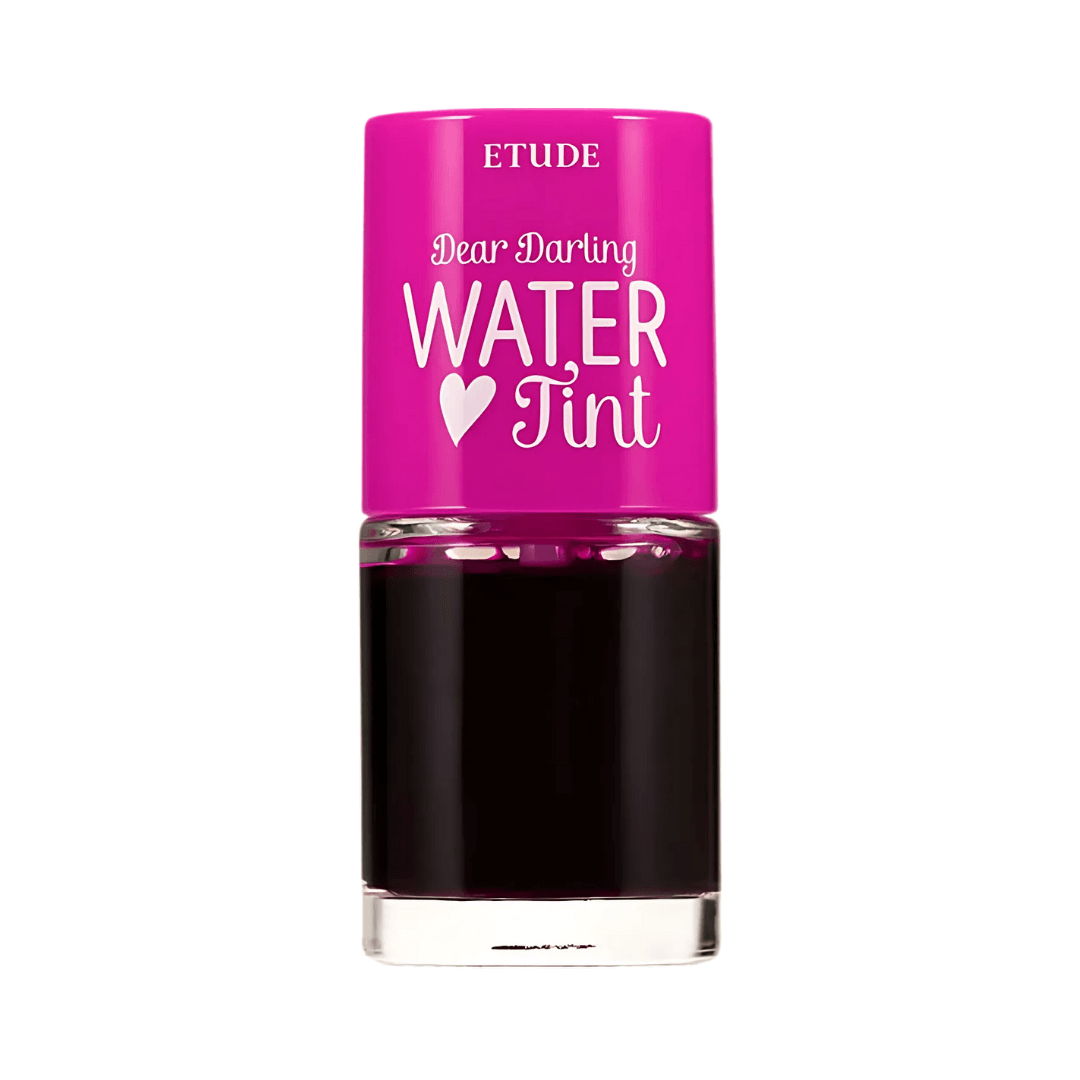 Dear Darling Water Tint Etude con acabado jugoso y color Strawberry Ade de larga duración.