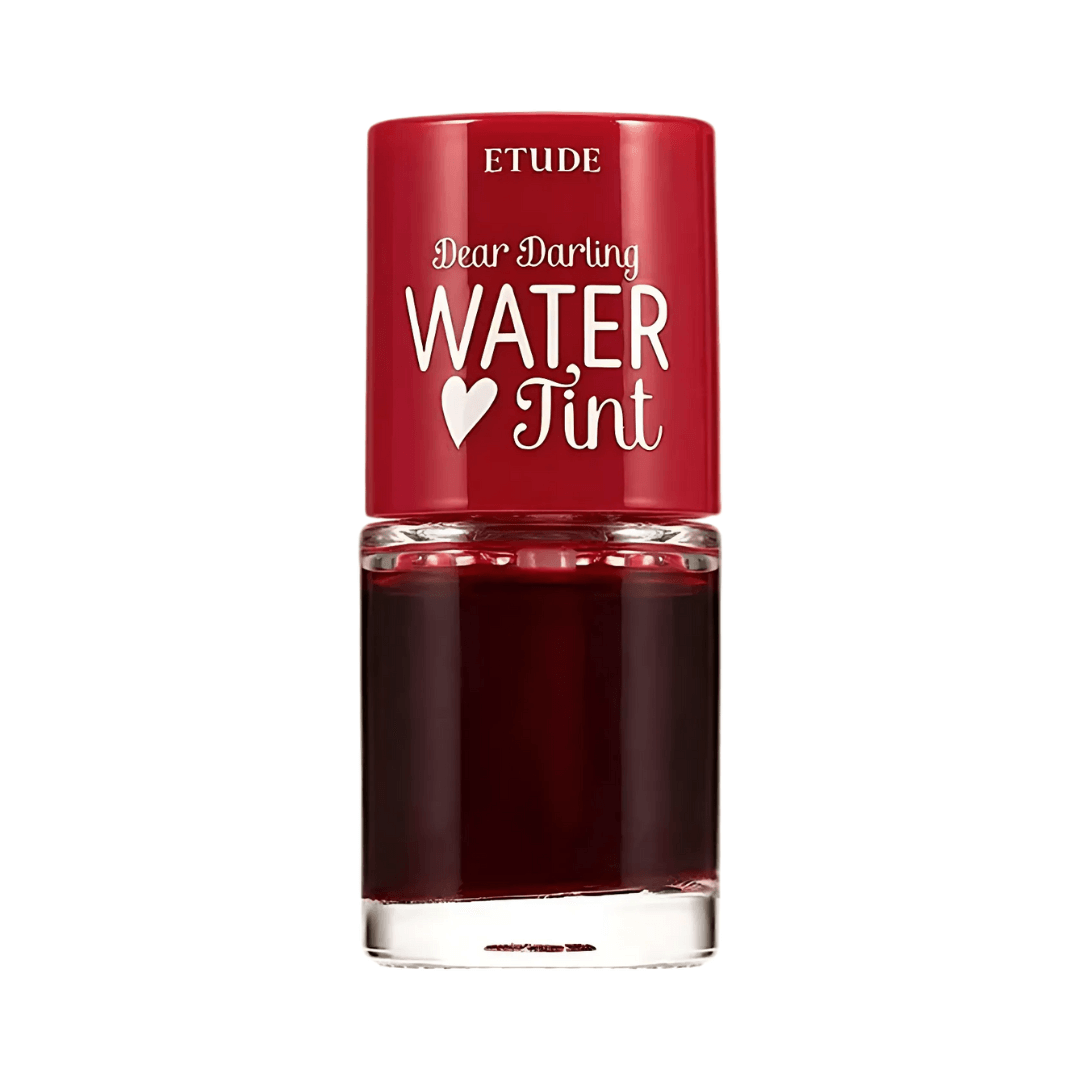 Etude Dear Darling Water Tint aporta efecto acuoso y labios frescos de color Cherry Ade.