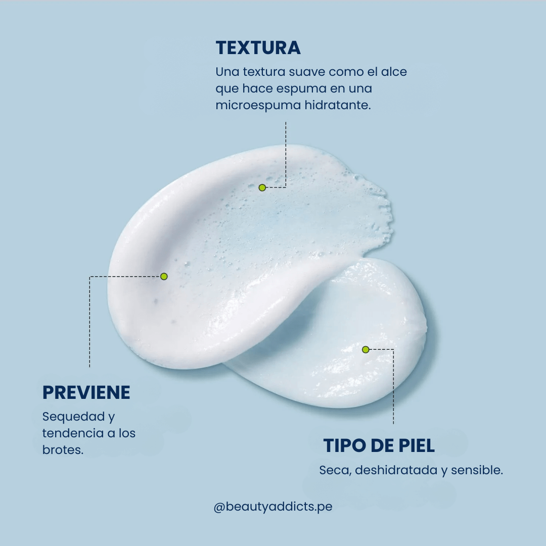 Torriden Dive In Cleansing Foam con espuma cremosa que remueve impurezas y mantiene la piel fresca.