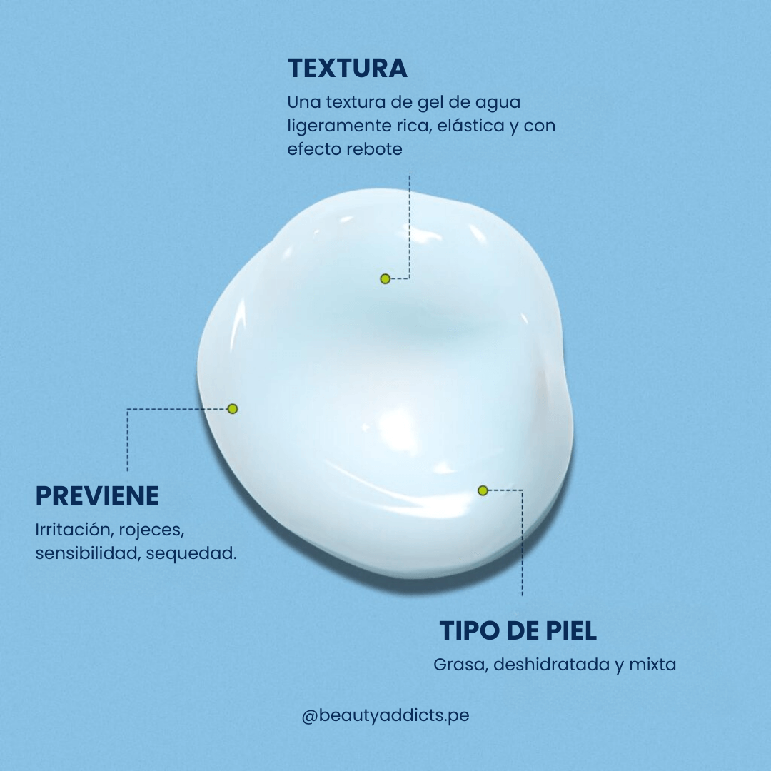 Torriden Soothing Cream con textura ligera que hidrata y repara la barrera cutánea.