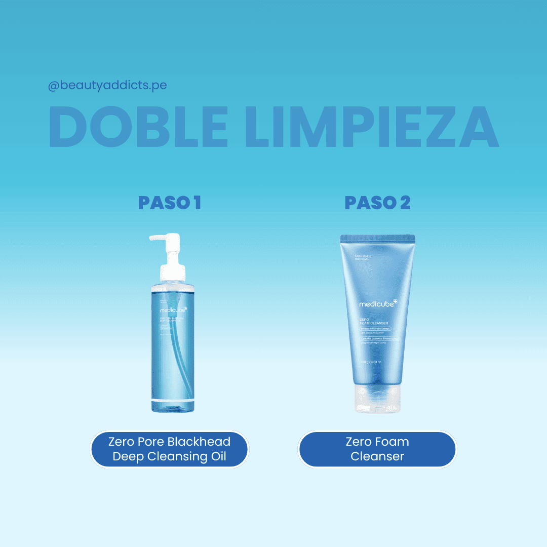 Rutina coreana de doble limpieza Medicube que limpia, protege y fortalece la barrera cutánea