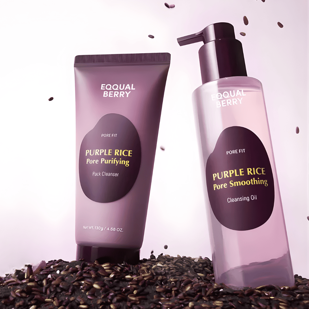 Set de doble limpieza Eqqualberry para poros suaves