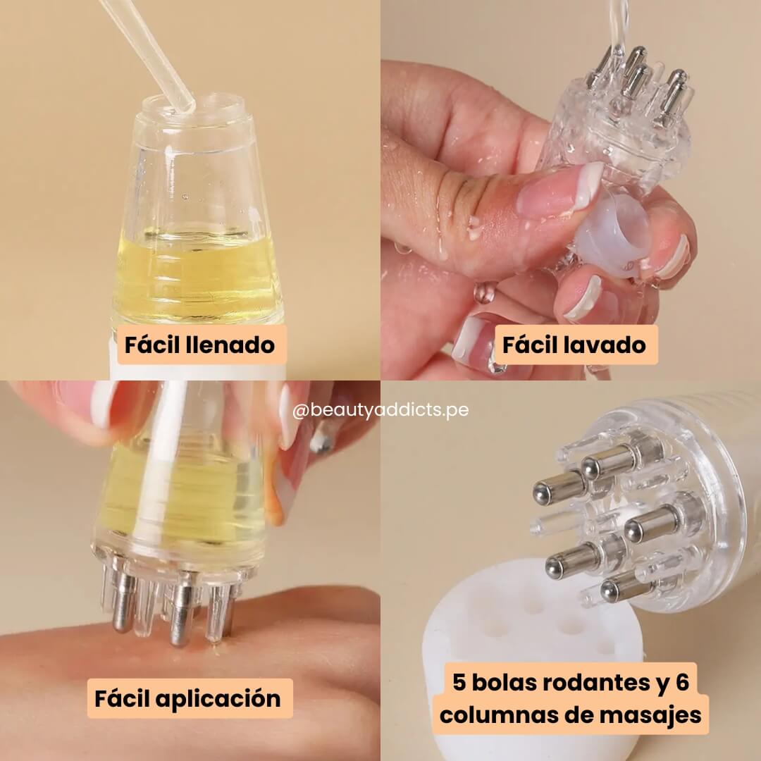 Dosificador de cabello ergonómico para una aplicación sencilla y sin desperdicio de producto.