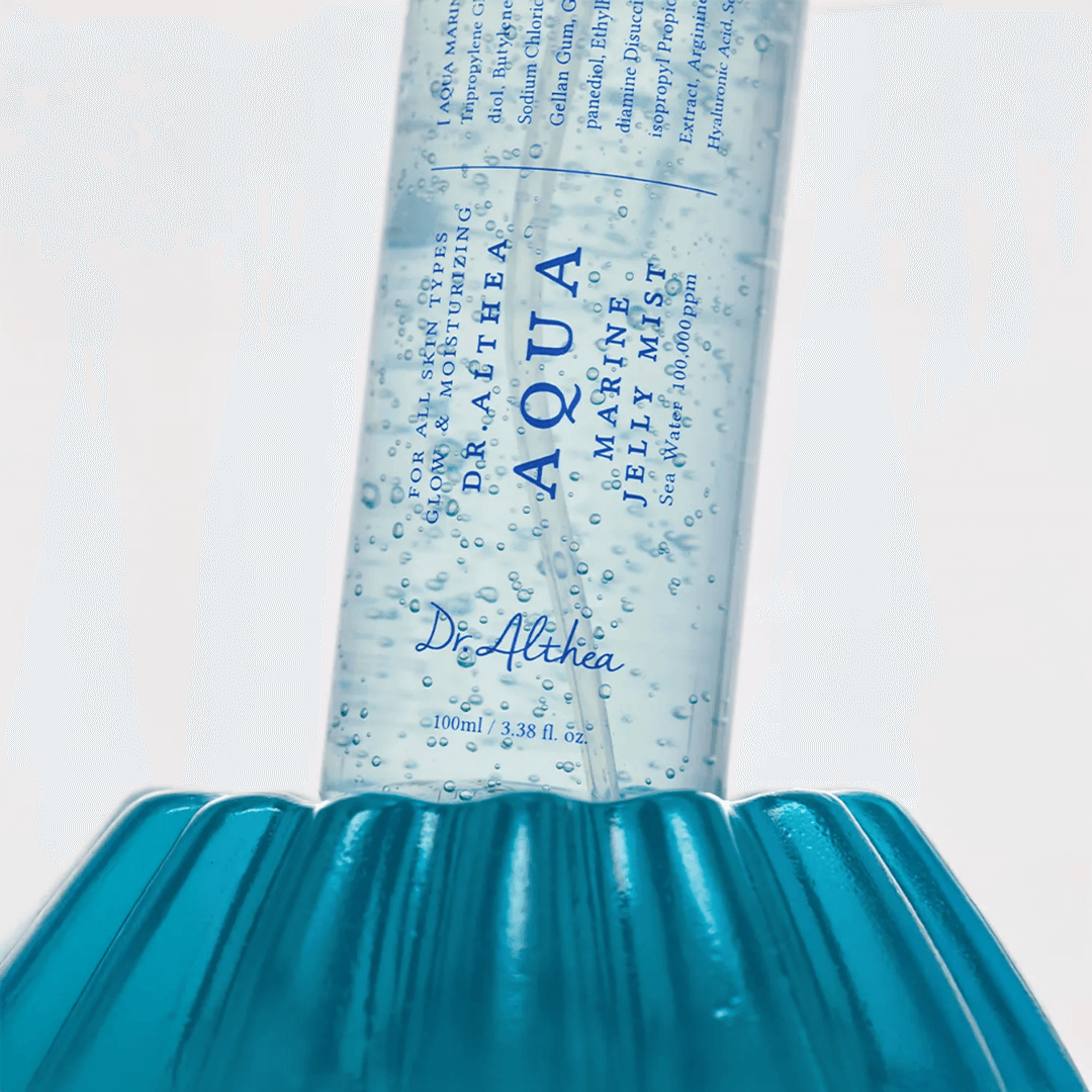 Jelly mist con minerales marinos para piel deshidratada.