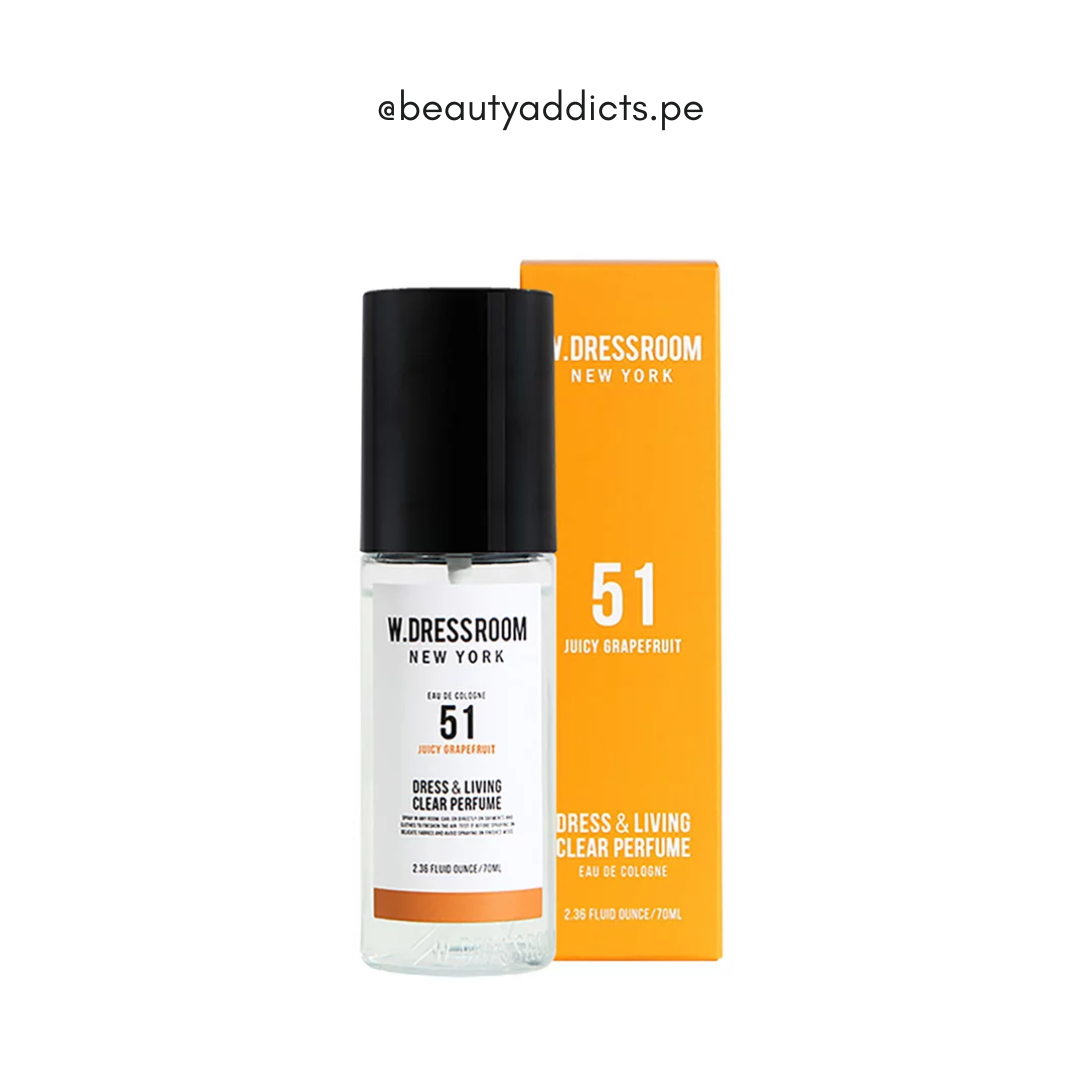 Perfume W.Dressroom No.51 que neutraliza olores con aroma de pomelo jugoso.